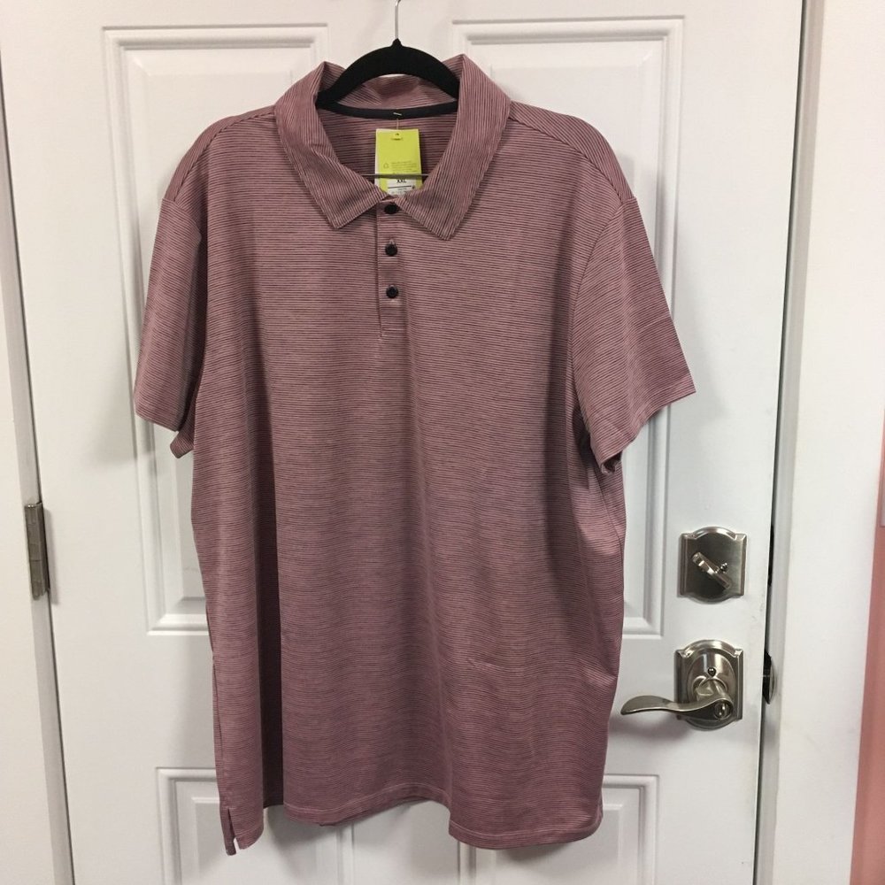 all in motion Men's Heathered Mauve Polo Shirt - Pinkish Purple